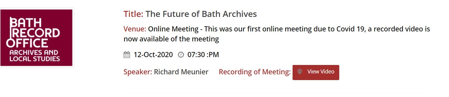 Recorded Meetings Now Appearing on Our Website